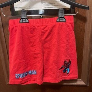 Kids Marvel Red Spider-Man Shorts Size 7